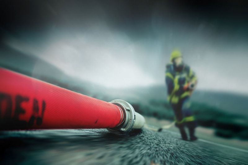 Feuerwear accessories are made of fire hose