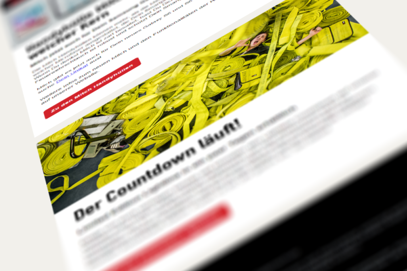 Feuerwear Newsletter sample